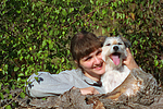 Frau mit Parson Russell Terrier / woman with PRT