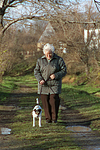 Frau mit Parson Russell Terrier / woman with PRT