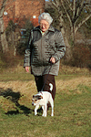 Frau mit Parson Russell Terrier / woman with PRT