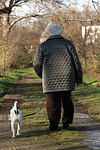 Frau mit Parson Russell Terrier / woman with prt