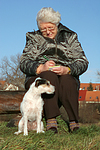Frau mit Parson Russell Terrier / woman with PRT
