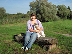 Frau mit Parson Russell Terrier / woman with PRT