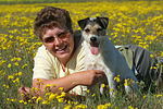 Frau und Parson Russell Terrier / woman and PRT